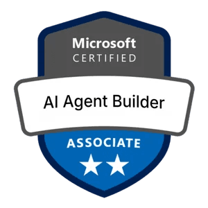 Microsoft Certified: AI Agent Builder Associate (AB-620) jelvény